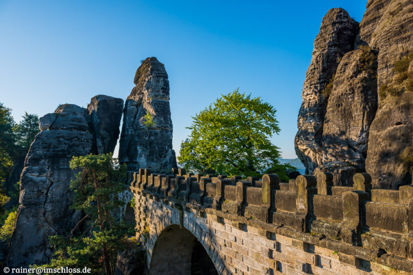 So erlebt man die Bastei gerne: Verlassen vor dem großen Touristen-Anstrom