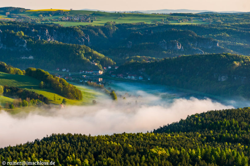 Das Elbtal am Morgen